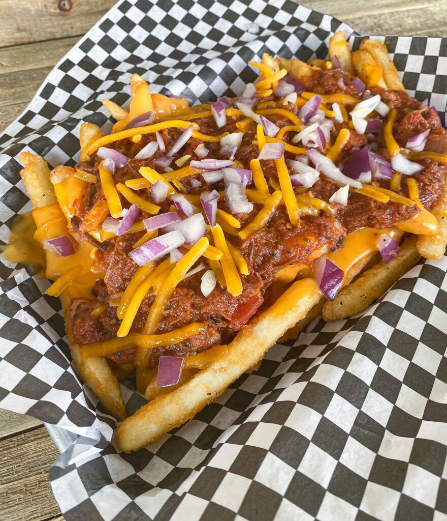Brisket chili cheese fries from the days of the Big Daddy's Meat Wagon. Another favorite making it's debut on our restaurant menu.